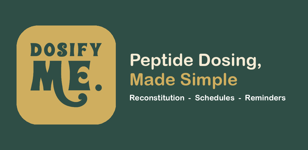 Dosify Me — дозировка пептидов, просто. Разведение, расписания, напоминания.